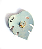 Personalized Monstera Leaf Ring Dish