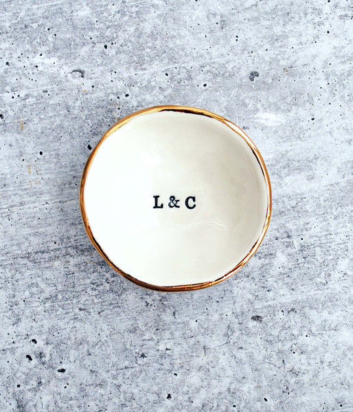 Personalized Initial Ring Dish