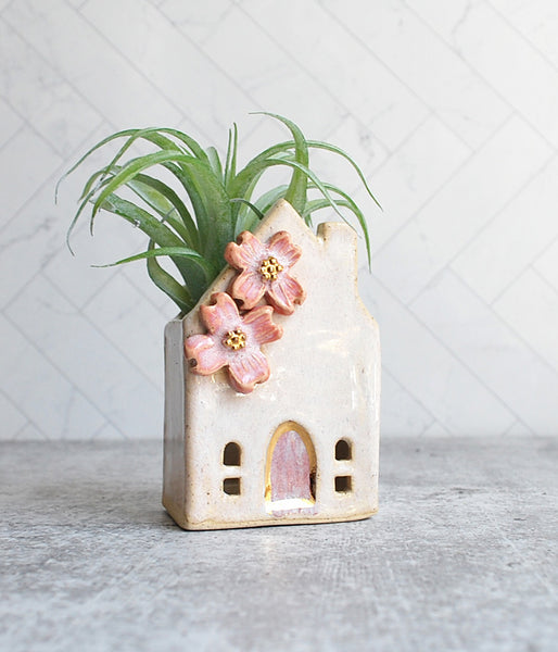 Standing House - Cream and Pink Dogwood