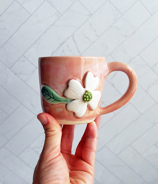 Dogwood Espresso Mug - Pink