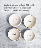 Personalized Initial Ring Dish