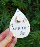Moon and Stars Personalized Ornament
