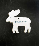 Moose Ornament, Personalized