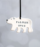 Polar Bear Ornament, Personalized