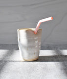 Cream Straw Tumbler