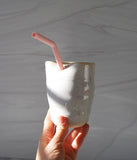 Cream Straw Tumbler