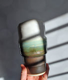 Travel Tumbler - Cream Green Brown 2