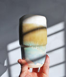 Travel Tumbler Small - Cream Green Brown