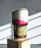 Travel Tumbler - White Pink Green Two