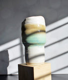 Travel Tumbler - Cream Green Brown