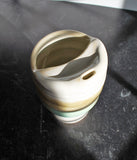 Travel Tumbler - Cream Green Brown