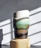 Travel Tumbler - Cream Green Brown