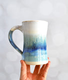 Mug - Blue Crystal and White
