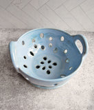 Berry Bowl - Large Blue with saucer
