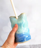Straw Tumbler - Blue and Aqua