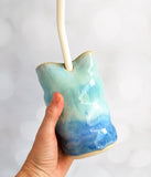 Straw Tumbler - Blue and Aqua