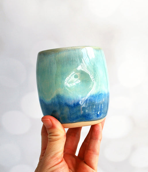 Blue and Turquoise Tumbler