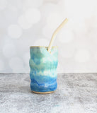 Straw Tumbler - Blue and Aqua