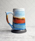 Beer Stein - Blue and Bronze
