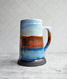 Beer Stein - Blue and Bronze
