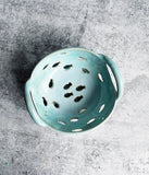 Berry Bowl - Aqua Fish Design with saucer