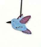 Hummingbird Ornament, Personalized