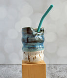 Straw Tumbler - Blue and Speckle