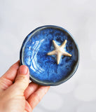 Blue and White Starfish Ring Dish