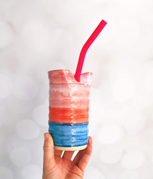 Straw Tumbler - Blue Sunset