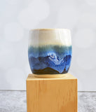 White and Blue Tumbler