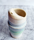 Travel Tumbler - Cream Blue Green