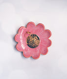 Pink Flower Jewelry Dish