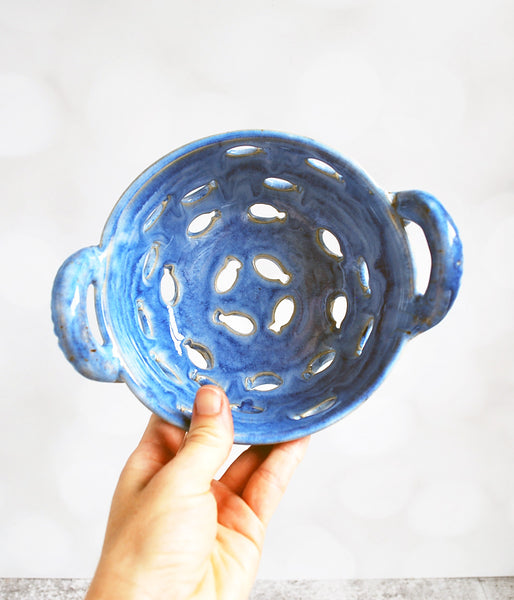 Preorder - Berry Bowl - Dark Blue Fish Small