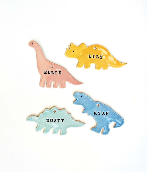 Dinosaur Ornaments, Personalized