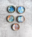 Tiny Gold Ring Dish - Multicolored Sparkle Dish