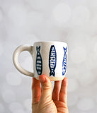 Espresso Cup - Blue Fish