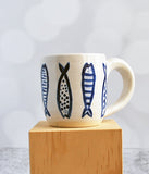 Espresso Cup - Blue Fish