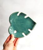 Monstera Leaf Bowl - Medium - Dark Green