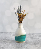 Vase - White and Green