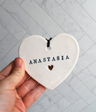 Heart Ornament - Personalized