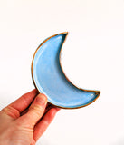 Moon Dish - Gold - White, Blue