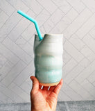 Straw Tumbler - Light Aqua
