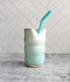 Straw Tumbler - Light Aqua