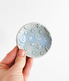 Moon and Star Ring Dish - Blue