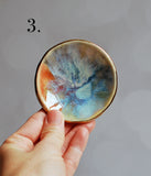 Tiny Gold Ring Dish - Multicolored Sparkle Dish