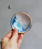 Tiny Gold Ring Dish - Multicolored Sparkle Dish