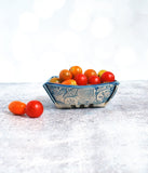 Berry Basket with Shells Blue