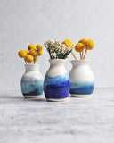 Vase - White and Blue