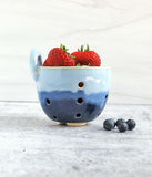 Berry Bowl - Small Ombre Blue with handle
