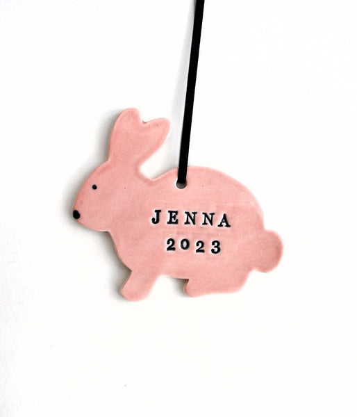 Bunny Ornaments, Personalized
